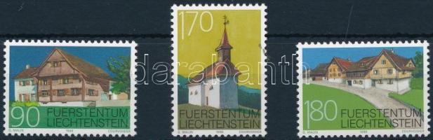 1998 Műemlékek: Schellenberg sor, Monuments: Schellenberg set Mi 1186-1188