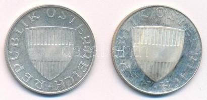 Ausztria 1966. 10Sch Ag + 1973. 10Sch Ag T:1 (eredetileg PP) 
Austria 1966. 10 Schilling Ag + 1973....