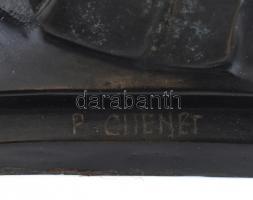 Pierre Chenet : Táncosnő. Öntött bronz. Jelzett. Utánöntés. m:34cm