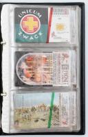 1994-1996 6 db bontatlan telefonkártya, közte 4 db egyforma Feszty-körkép, 4000-9996 darabosak, albumban