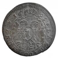 Német Államok / Augsburg 1695. 1kr Ag "I. Lipót" (0,77g) T:3 German States / Augsburg 1695. 1 Kreuzer Ag "Leopold I" (0,77g) C:F Krause KM#109