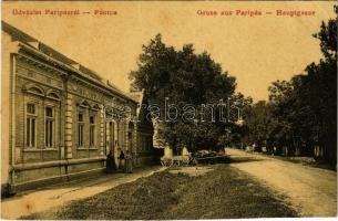 1912 Paripás, Parabuty, Parabutsch, Parabuc, Ratkovo; Fő utca. W.L. 1978. / main street (vágott / cut)