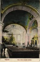 1918 Bajmok, Bajmak; Római katolikus templom, belső. Ifj. Berger Jakab kiadása / Catholic church, interior (EK)
