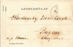 1905 Szond, Sonta; Fő utca. Freudinger Mór kiadása / main street (EK)