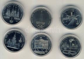 Szovjetunió 1977-80. 1R 6klf db "Olimpia" sor szettben T:1 Díszdobozban, tanúsítvánnyal!