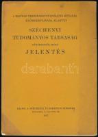 A magyar természettudományi kutatás előmozdítására alakult Széchenyi Tudományos Társaság működéséről szóló jelentés. Bp., 1937, Széchenyi Tudományos Társaság (Franklin-ny.), 141 p. Kiadói papírkötés, sérült borítóval és gerinccel.