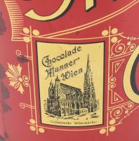 Manner's fém kakaós doboz, kopott, m: 22cm