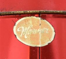 Manner's fém kakaós doboz, kopott, m: 22cm