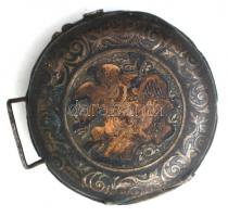 Ezüst (Ag) tokos női zsebórából készült karóra, ropssz állapotban, nem működik d: 30mm