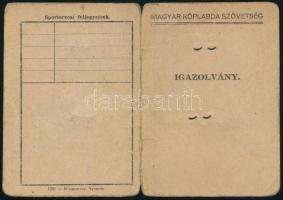 cca 1950-1960 Magyar Röplabdaszövetség fényképes igazolványa