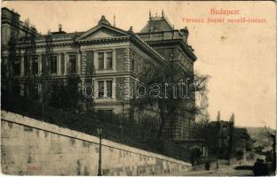 1910 Budapest I. Ferenc József nevelőintézet és gimnázium. Ilona utca 2-4. (Szabó Ilonka utca) Taussig A. 10733. (EK)