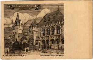1929 Budapest XIV. Városliget, Történelmi főcsoport. Művészi Képeslapok (EK)