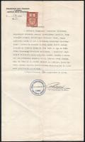 1938 Losonc, két izraelita anyagkönyvi kivonat Radó Béla anyakönyvvezető aláírásával