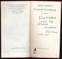 Vészi Endre: Hangok és sorsok. Hat rádiójáték. Bp.,1966,Magvető. Kiadói papírkötés. Megjelent 1300 p...