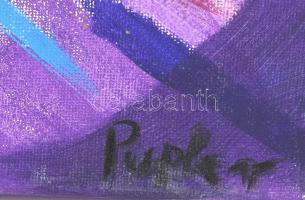 Pupler Ágnes (1974-): Formák. Akril, vászon. Jelzett. 50x50 cm