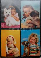 Gyermekek, 100 főleg modern motívumlap albumban / Children, 100 mostly modern thematic postcards in album