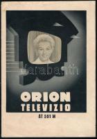 1959 Orion AT 501 M televízió használati utasítása, 14 p., fekete-fehér képekkel illusztrált, MEO tanúsítvánnyal, kissé sérült, foltos + jótállási jegy