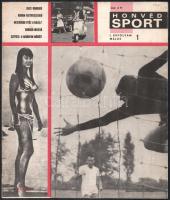 1968 Honvéd Sport I. évf. 1. sz., induló szám, 16 p., fekete-fehér képekkel illusztrált, néhány kis folttal, egyébként jó állapotban