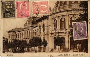 1922 Craiova, Királyi; Liceul Carol I, Lizeum Carol I / school. TCV card (EK)