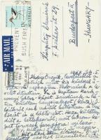 cca 1950-1960 Miklós István ausztráliai magyar katolikus püspök vallásszervező haza küldött levelező...