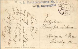 1917 Braila, Strada Regala / Königstrasse / street, Hotel Bulevard, shops + "K.u.k. Brückenbata...