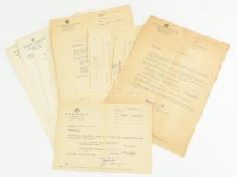cca 1960-1970 Állami Biztosító hivatalos levelei kárszakértő munkatárs részére