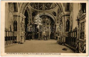 Aus Rumänien, Inneres einer rumänischen Dorfkirche / church interior