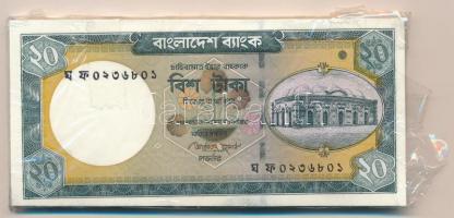 Banglades 2011. 20T (50x) sorszámkövető T:I,I- Bangladesh 2011. 20 Taka (50x) consecutive serials C:UNC,AU Krause P#48