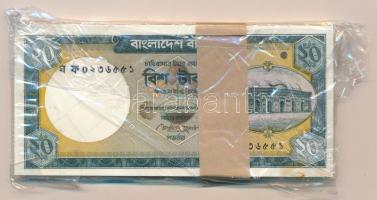 Banglades 2011. 20T (50x) sorszámkövető, kötegelővel T:I,I- Bangladesh 2011. 20 Taka (50x) consecutive serials with wrapper C:UNC,AU Krause P#48