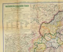 Magyarország közigazgatási térképe 1918-ban, 1942. évi határokkal, tervezte és rajzolta Kogutowicz M...