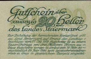 Ausztria/Szövetségi Államok/Steiermark 1919.10.17. 10H, 20H, 50H komplett sor! T:I