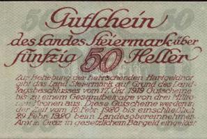 Ausztria/Szövetségi Államok/Steiermark 1919.10.17. 10H, 20H, 50H komplett sor! T:I