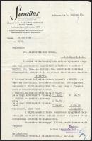 cca 1936-43, össz 3 db okmány: Securitas biztosító levele betörés-biztosítás ügyében; Triesti Általános Biztosító Társulat, 2 db kötvény betörésbiztosítás és tűzkár ellen, kissé sérült