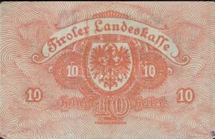 Ausztria/Szövetségi Államok/Tirol 1919.9.1. 10H, 20H, 50H komplett sor T:I,I-