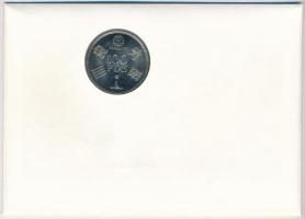 Spanyolország 1980. 100P Cu-Ni érmés borítékban, bélyeggel és bélyegzéssel T:1
Spain 1980. 100 Pese...