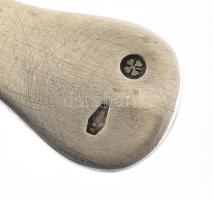 Ezüst (Ag) monogramos fűszerkanál. Jelzett, 5,5 g, h: 8 cm