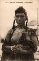 Afrique Occidentale, Femme Maure / African folklore, Moorish lady with uncovered breasts