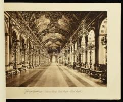 cca 1910 Herrenchiemsee királyi kastély fényképei albumban. A. Zerle kiadása, München. Aranyozott pa...