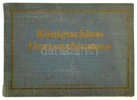 cca 1910 Herrenchiemsee királyi kastély fényképei albumban. A. Zerle kiadása, München. Aranyozott pa...