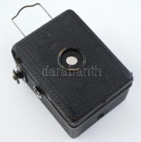 cca 1950 Zeiss Ikon Box Tengor 6x9 cm rollfilmes kamera, Goerz Frontar objektívvel, eredeti bőr tokj...