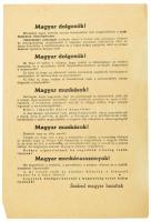 1944 Magyar dolgozók jobboldali politikai röplap