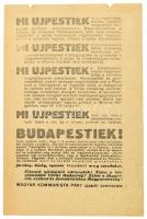 1945 Mi ujpestiek, a Magyar Kommunista Párt röplapja