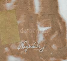 Nógrádi József Jancsi és Juliska kerámia falikép, mázas kerámia, jelzett, kis lepattanással, 18×14,5...