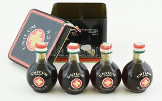 Zwack Unicum fém díszdobozban, 4×50 ml