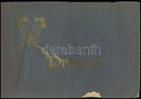 cca 1920 Prague / Prága, album 14 db fekete-fehér fotóval, M. Schulz Prague, sérült papírkötés, egérrágott, 28,5x20 cm