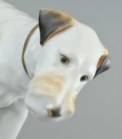 Herendi foxi, kézzel festett, jelzett, kopásnyomokkal, m: 19,5 cm, h: 31 cm