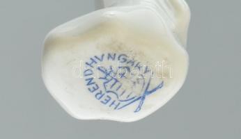 Herendi foxi, kézzel festett, jelzett, kopásnyomokkal, m: 19,5 cm, h: 31 cm