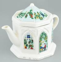 Wade English life teapots angol teás kanna rajzokkal. Matricás jelzett, hibátlan 13 cm