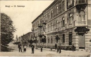 1916 Stryi, Stryj, Strij; Ul. Batorego / street view + K.u.K. Festungszeugsabteilung Nr. 8. (EK)