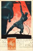 1937 A Légoltalmi Liga mindenkit felszólít a közös munkára! Légoltalmi Liga propagandalapja és saját kiadása / Hungarian air defence propaganda s: Hollós Endre (EK)